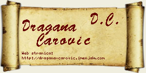 Dragana Čarović vizit kartica